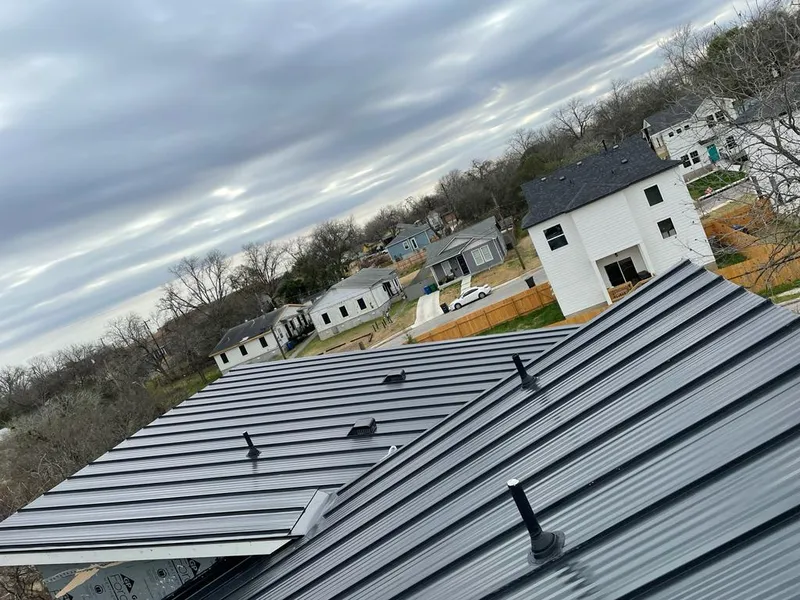 Standing seam metal roof panels with vents for Skylight Repair in Warsaw